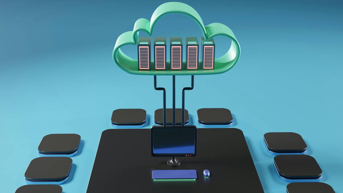 Bar graph comparing pre-and-post implementation performance stats for a company using improved cloud sync methods.