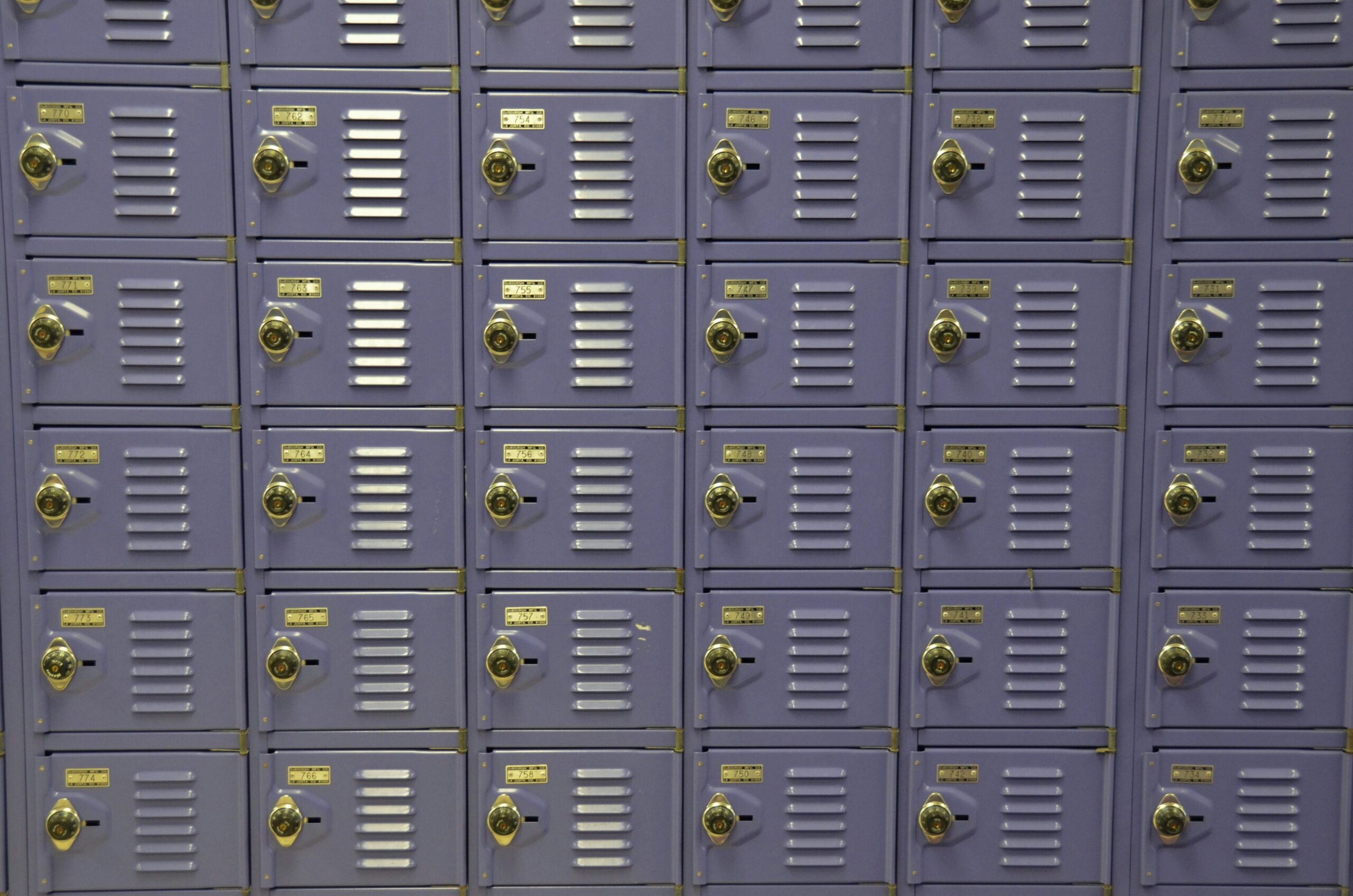 Purple or violet Lockers